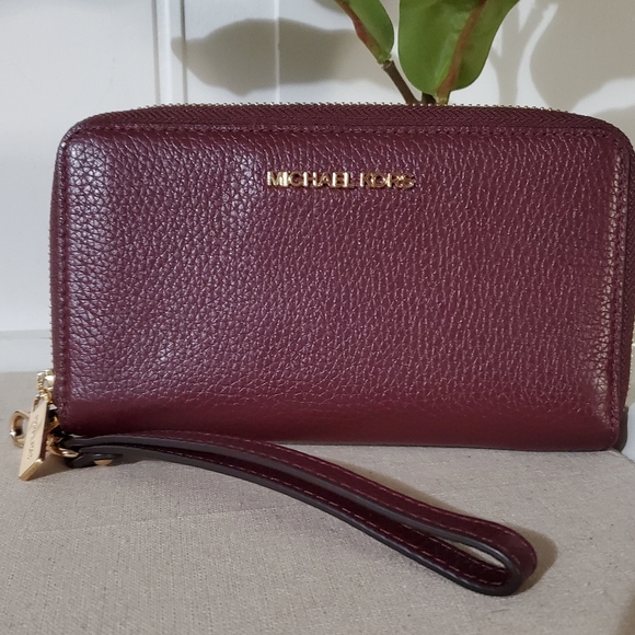 Michael Kors Burgundy Leather Wallet - Picture 3 of 13